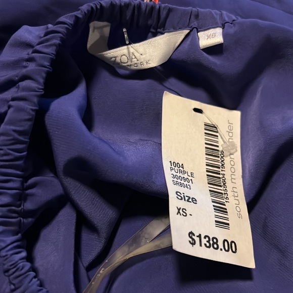 Zoa New York Strapless Purple Jumpsuit, BNWT, XS - Picture 5 of 5